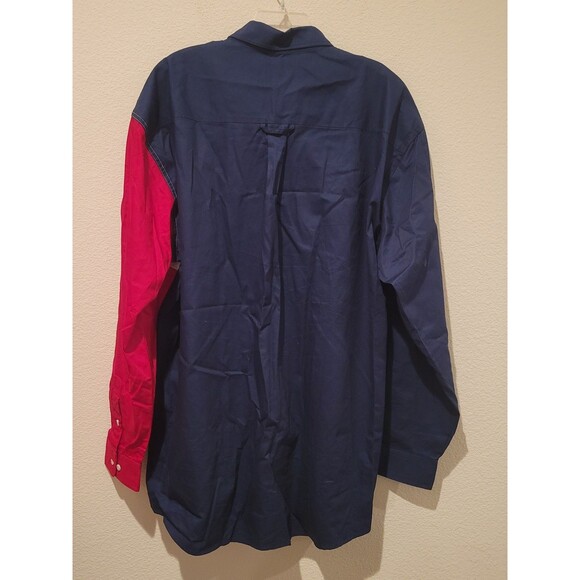 NWT Roper Texas Flag Long Sleeve Button Down Men's Western Shirt 2XL Rodeo - Picture 3 of 8